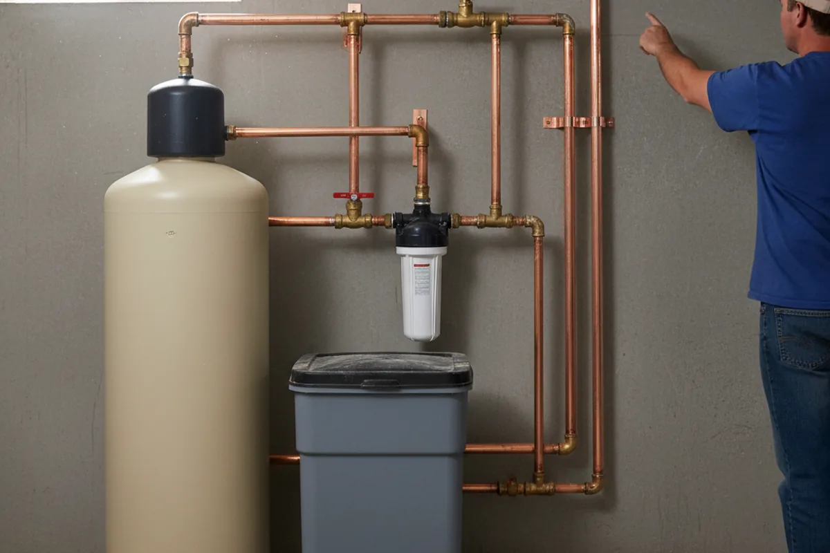 Whole-house water treatment system installed in Saint Jacob